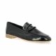 Coco abricot Mocassins cuir vernis noir