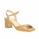 Fremilu Nu pieds cuir velours camel