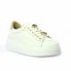 Step Baskets cuir blanc